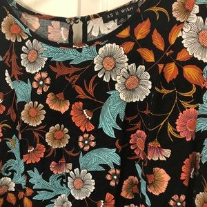 Floral shift dress